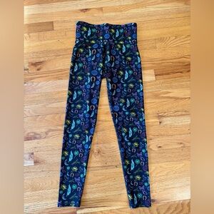 Terez Leggings Med lucky horseshoe print